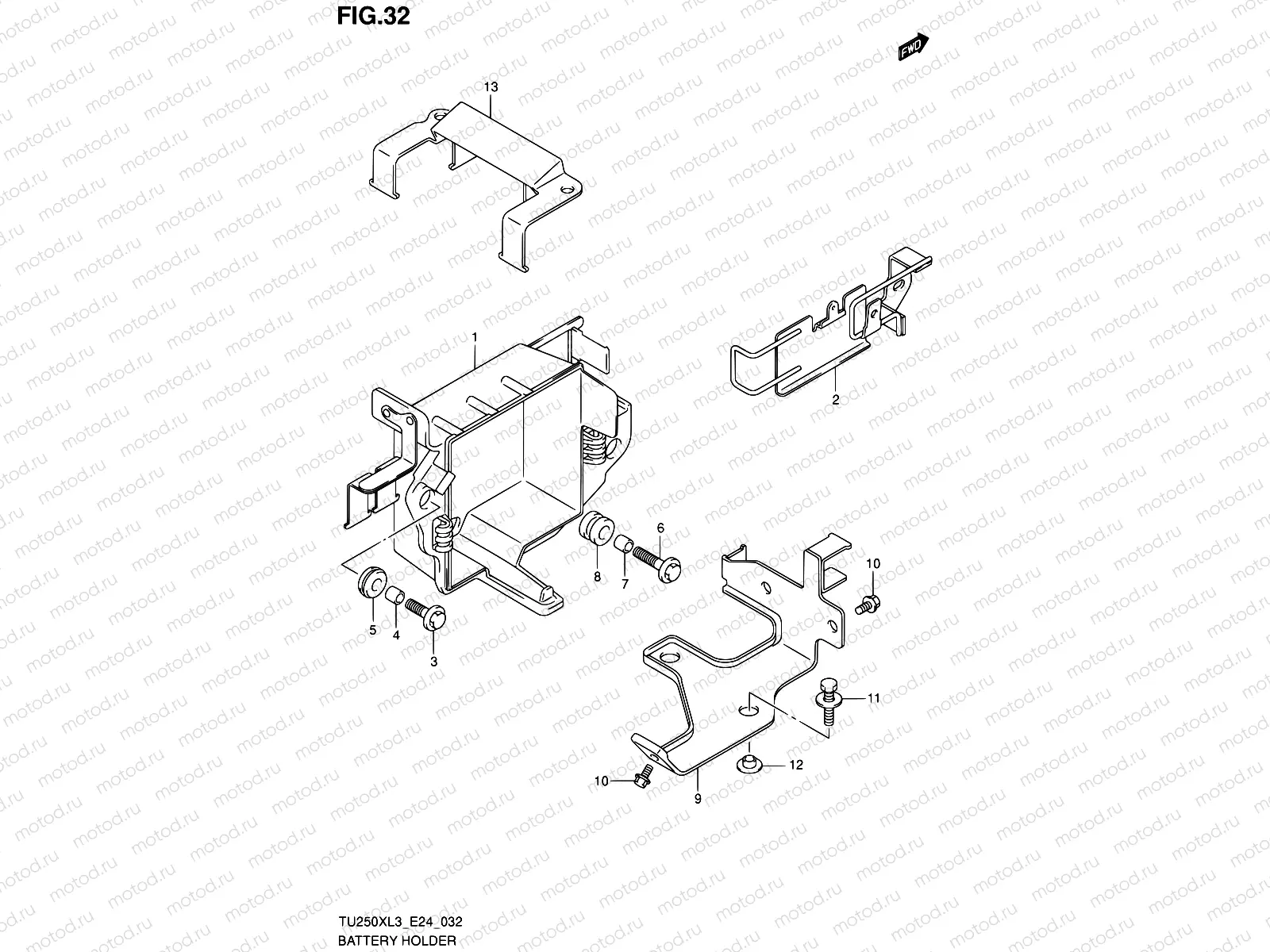 32 - BATTERY HOLDER