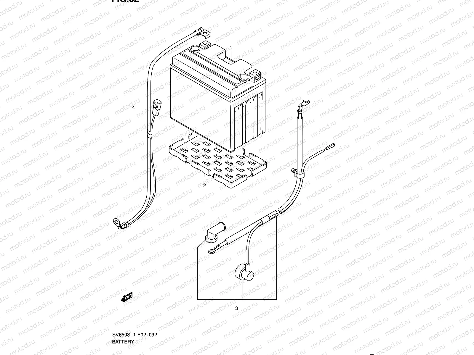 32 - BATTERY (SV650SAL1 E24)