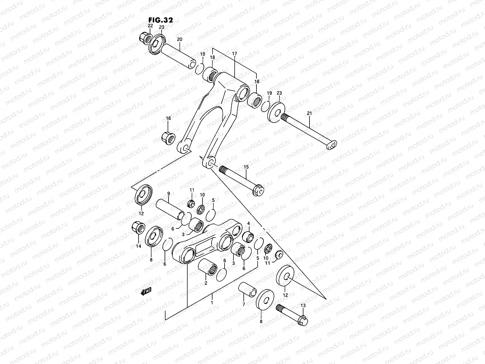 32 - CUSHION LEVER (MODEL N)
