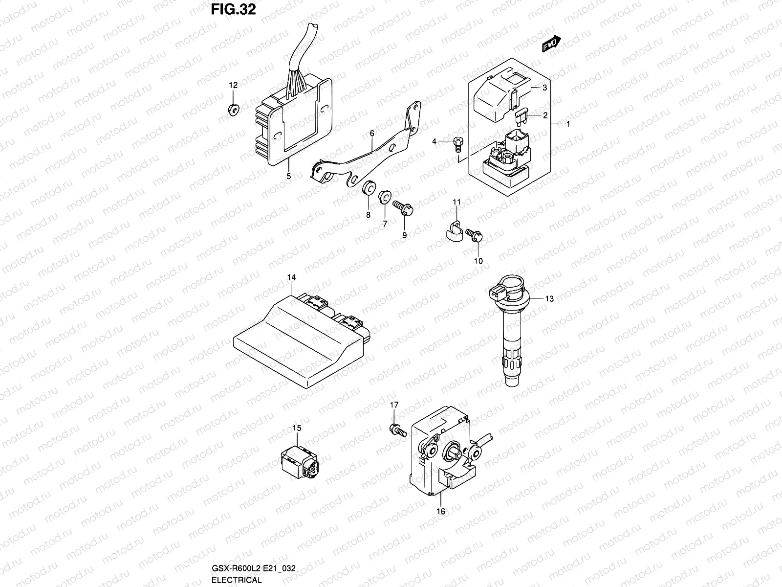 32 - ELECTRICAL (GSX-R600L2 E24)