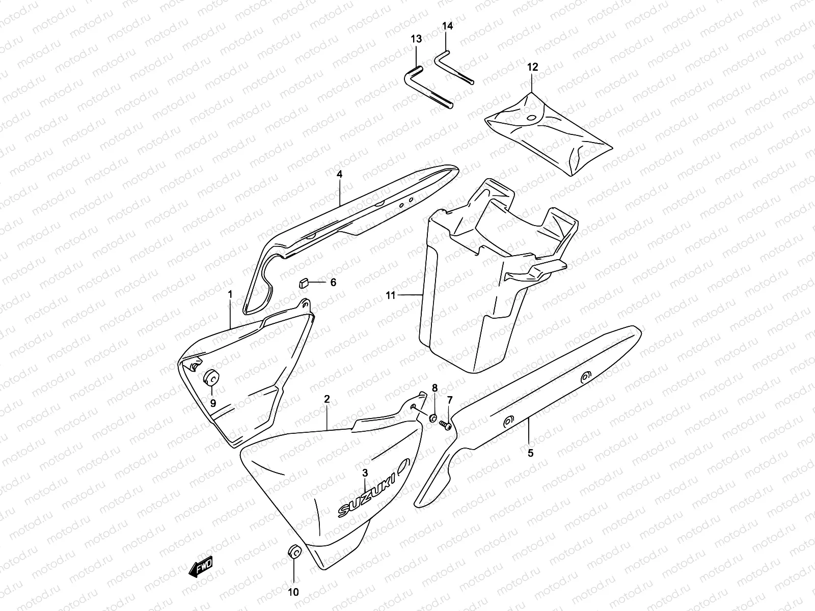 32 - FRAME COVER (MODEL K2)