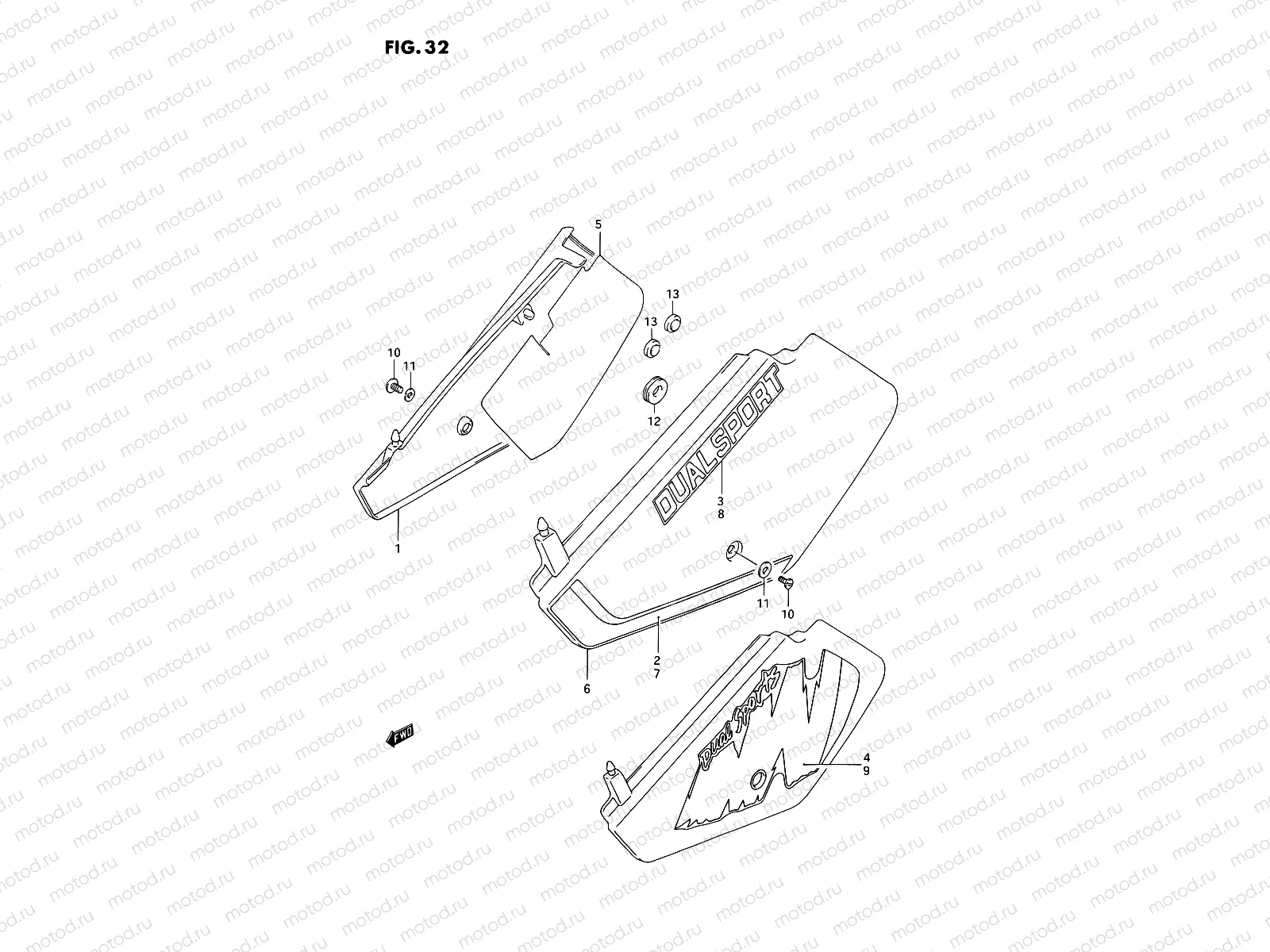 32 - FRAME COVER (MODEL L/M)