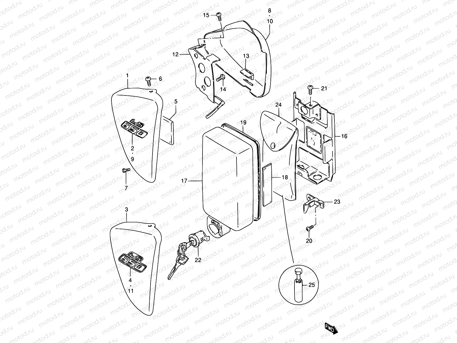 32 - FRAME COVER (MODEL T/V)