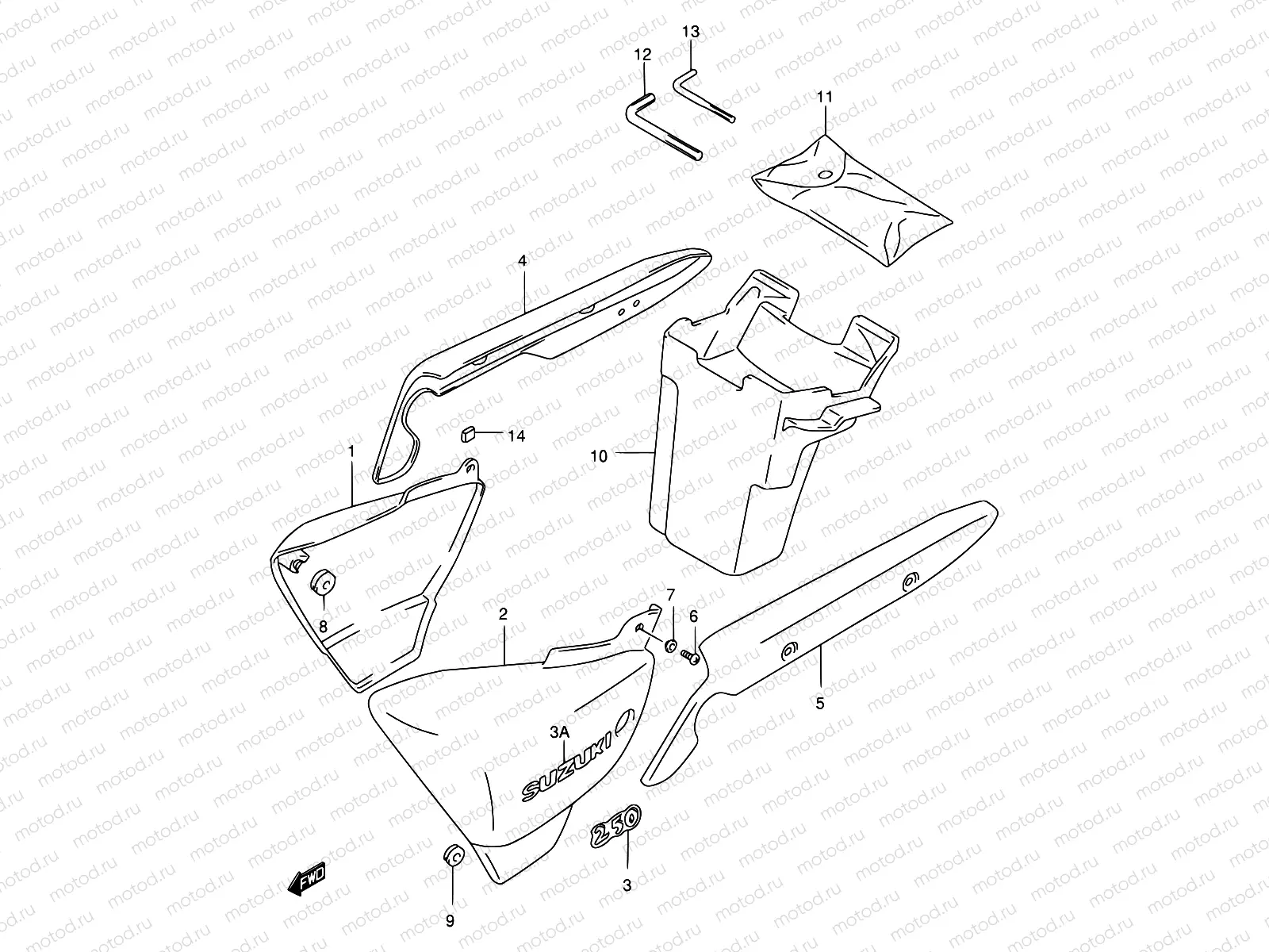 32 - FRAME COVER (MODEL X)