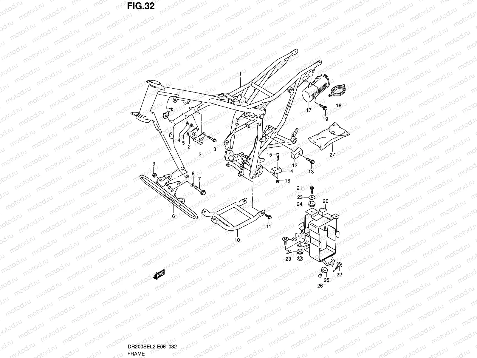 32 - FRAME (DR200SEL2 E24)