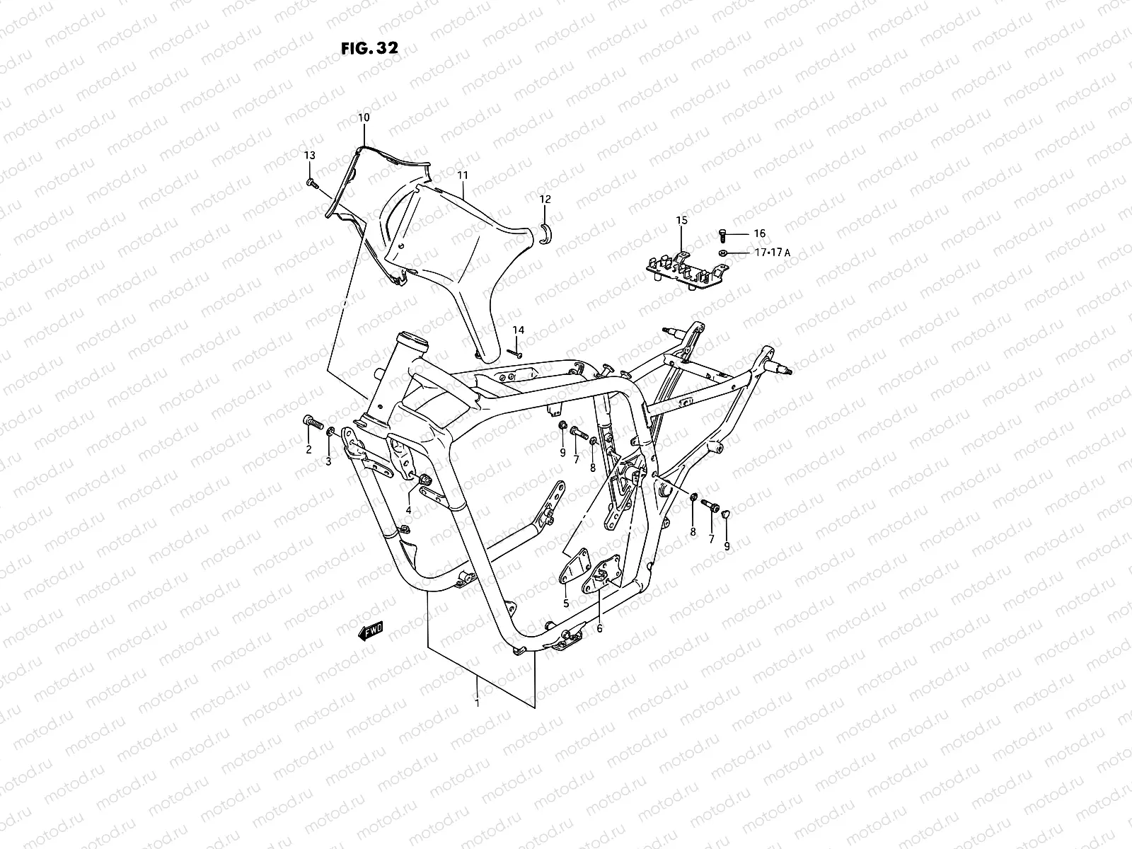 32 - FRAME (MODEL H/J)