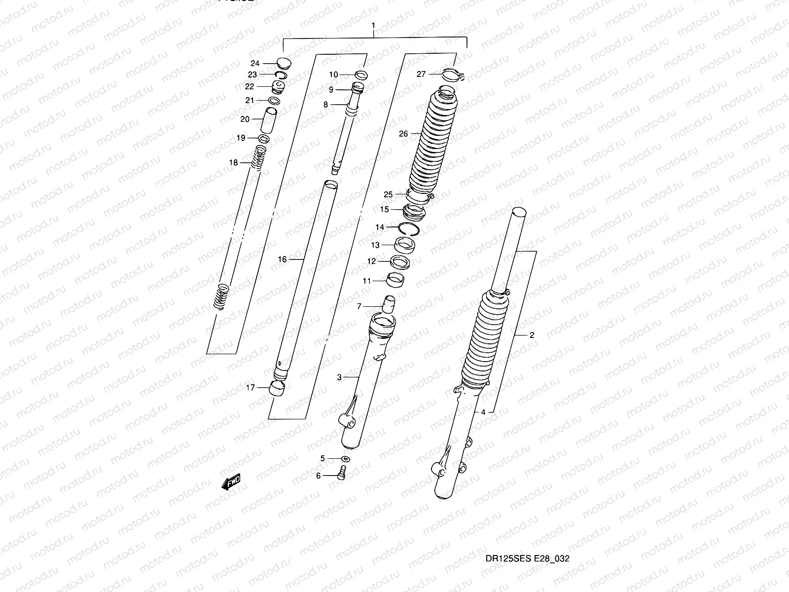 32 - FRONT DAMPER