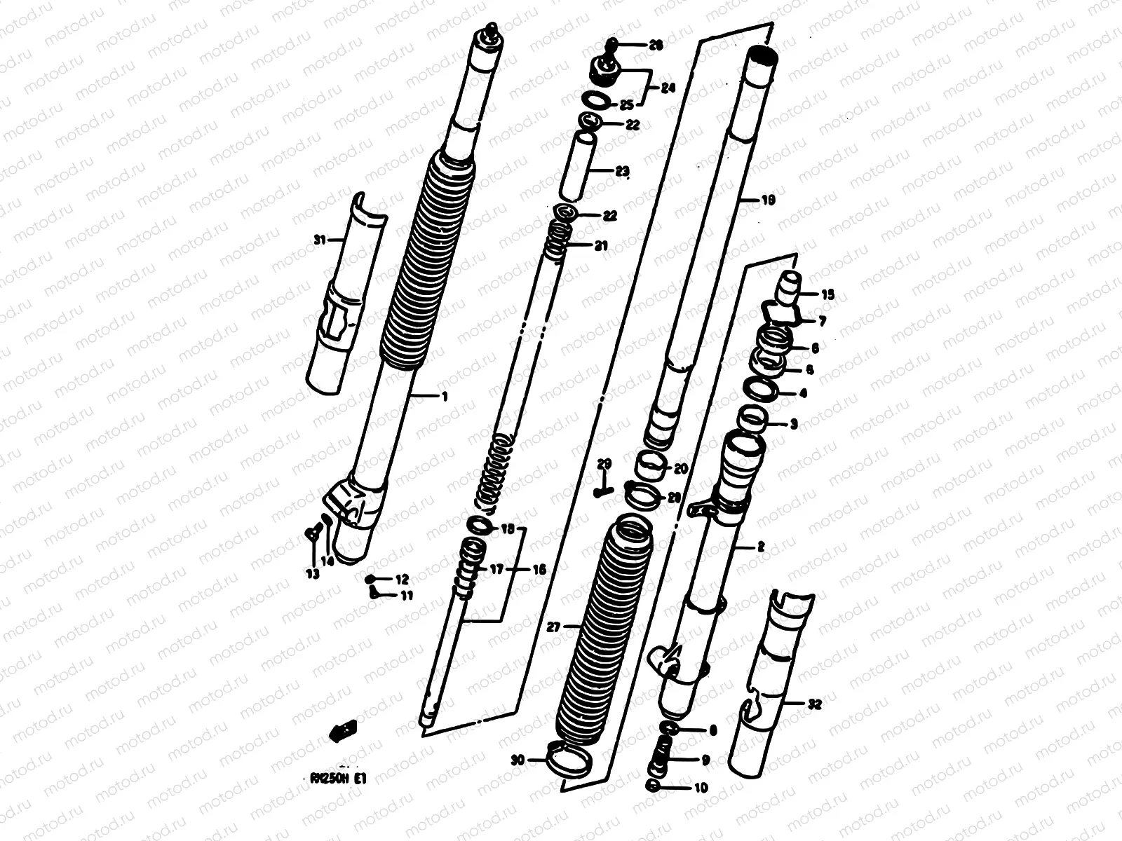 32 - FRONT DAMPER (MODEL G)