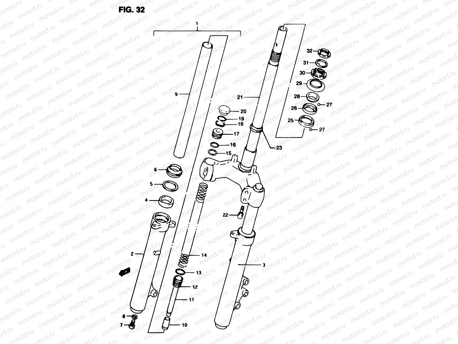 32 - FRONT FORK