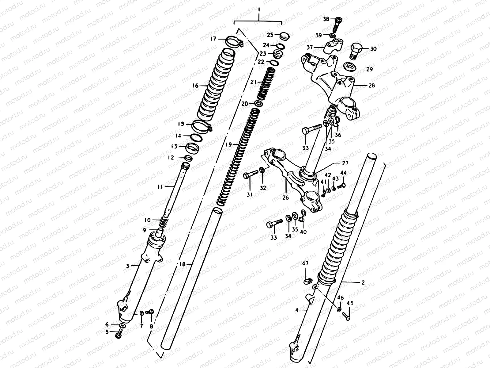 32 - FRONT FORK (TS50ERPDT)