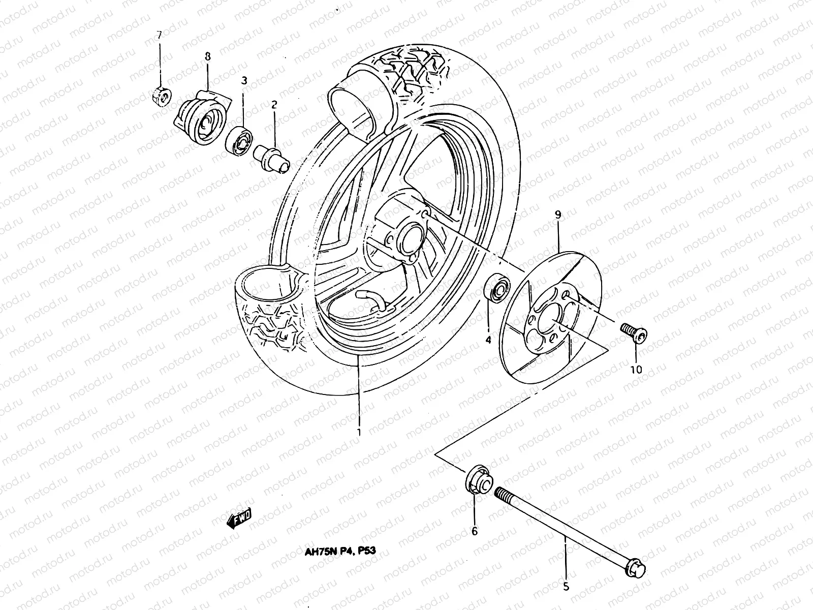 32 - FRONT WHEEL