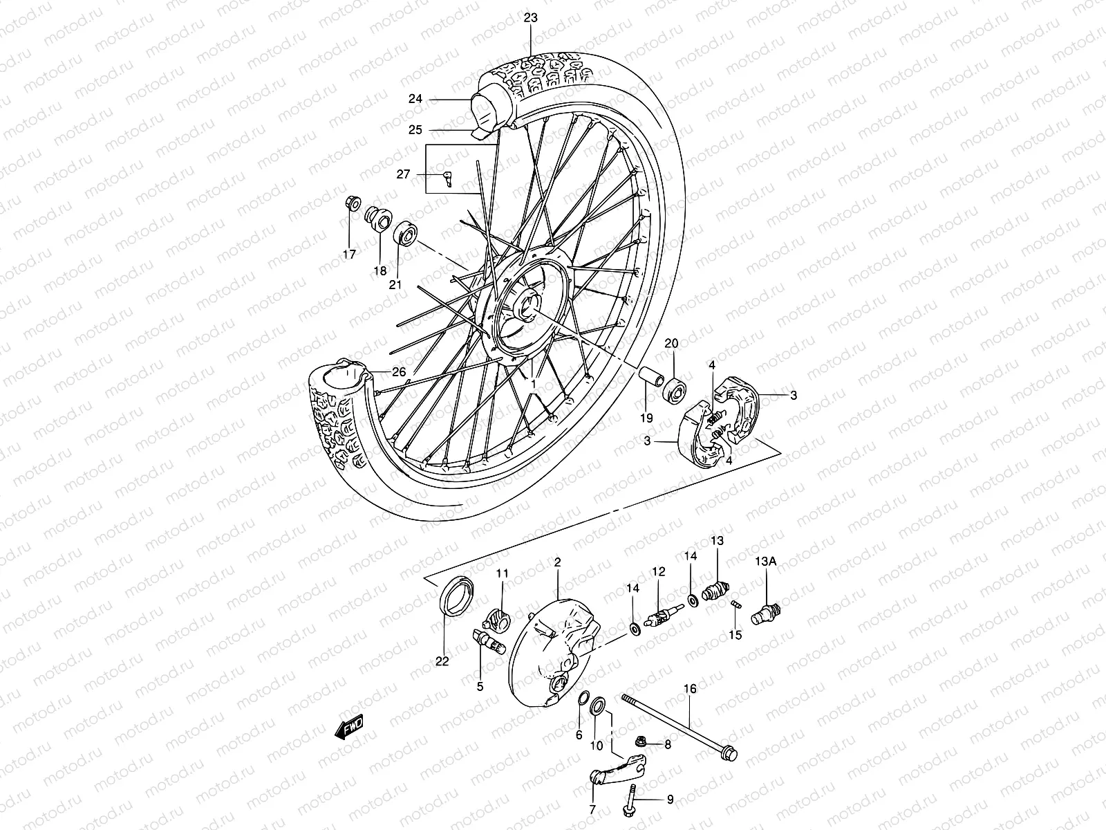 32 - FRONT WHEEL