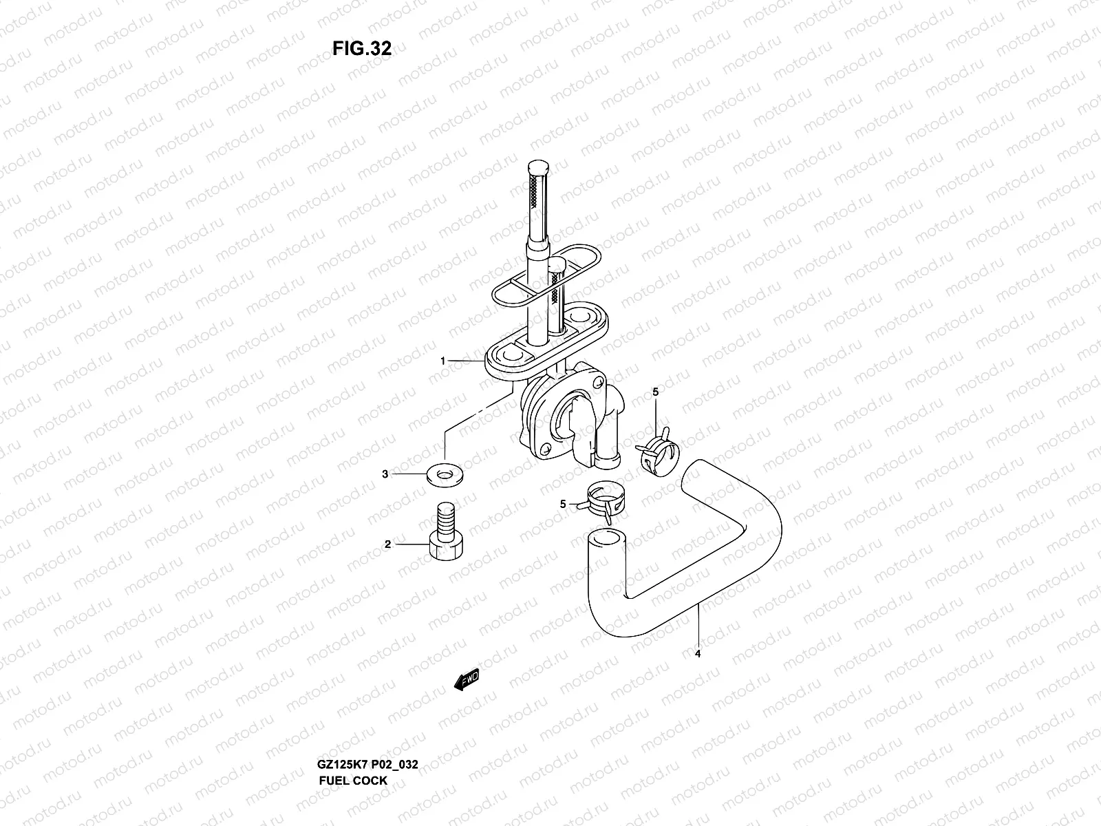 32 - FUEL COCK (MODEL K3/K4/K5/K6)