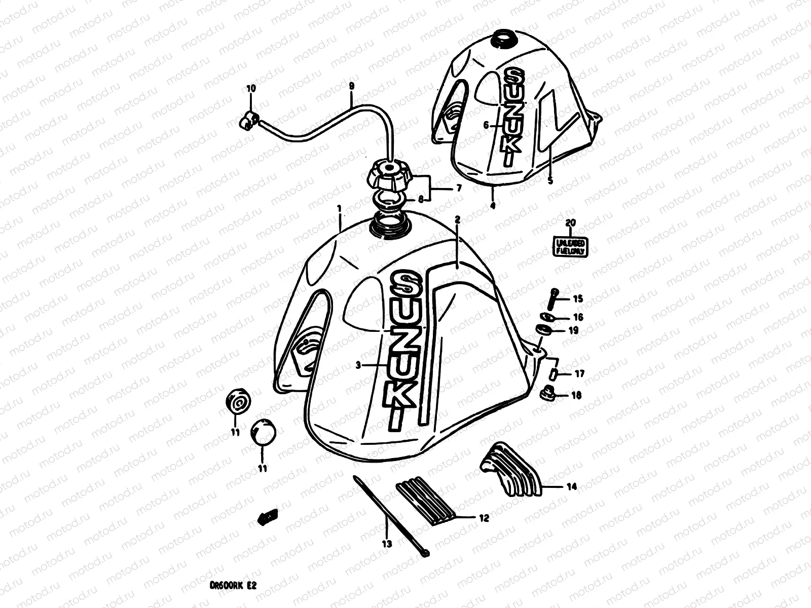 32 - FUEL TANK (MODEL G/H)