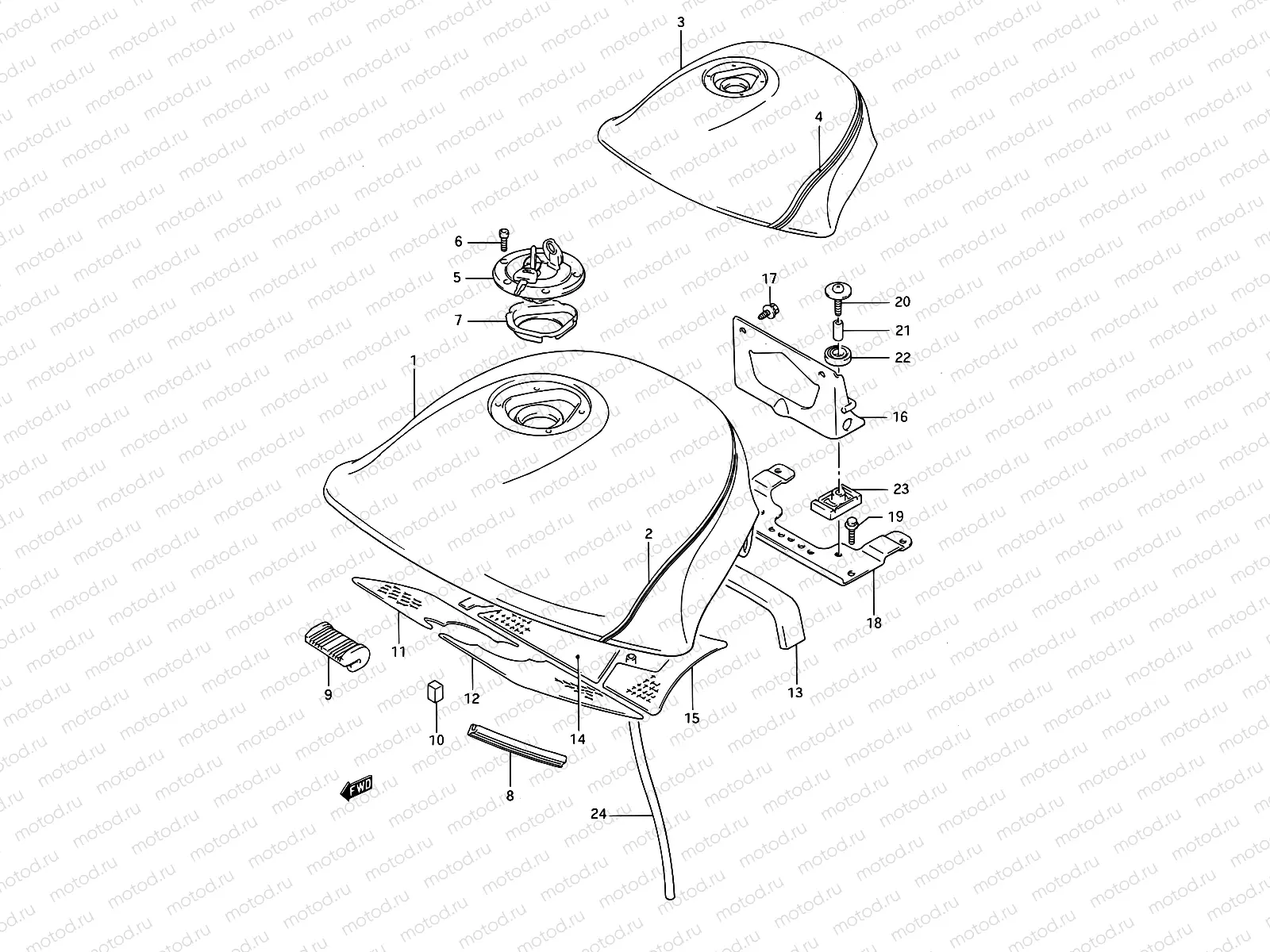 32 - FUEL TANK (MODEL J/K)