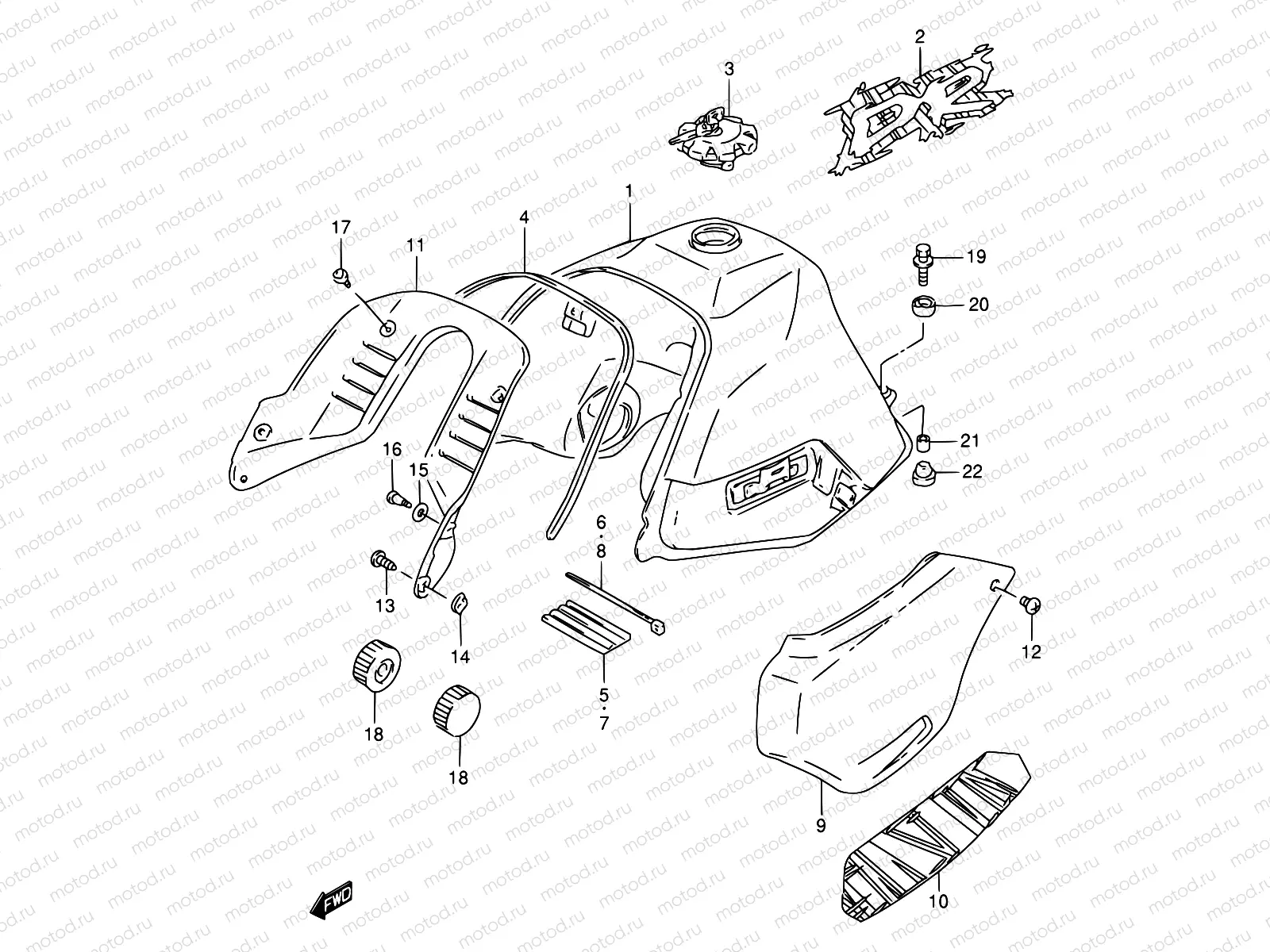 32 - FUEL TANK (MODEL R)