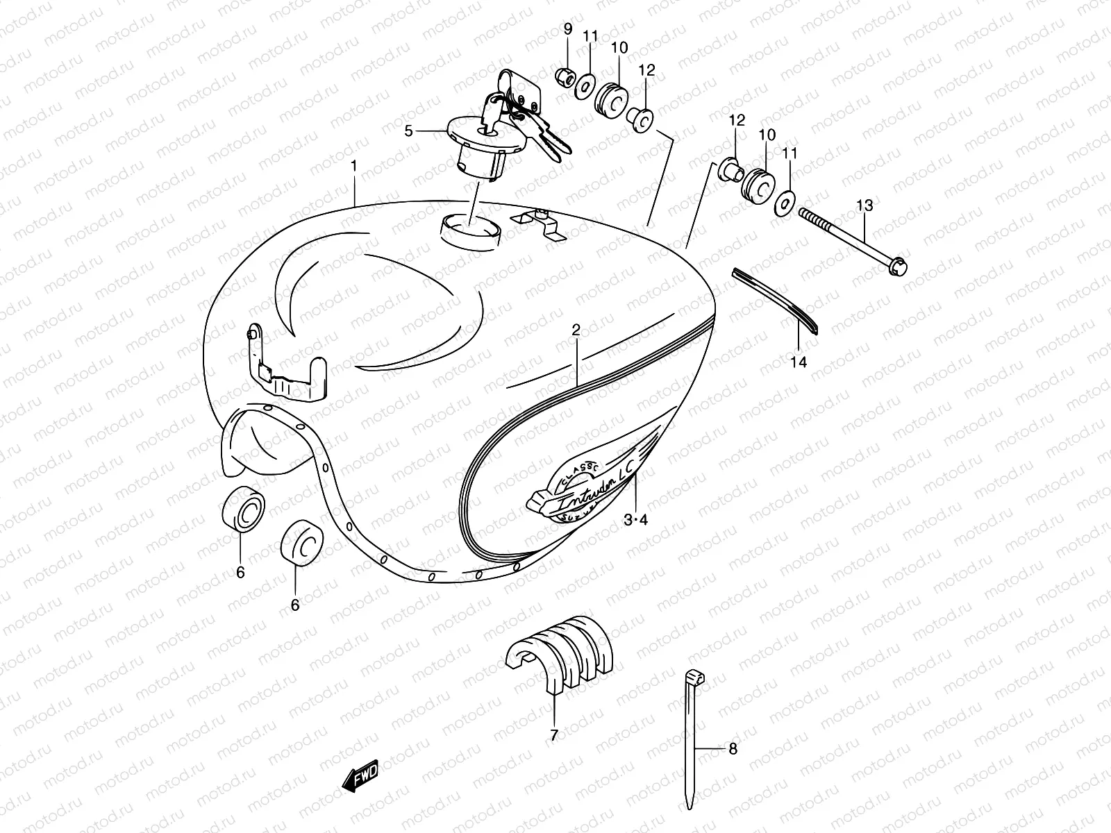 32 - FUEL TANK (MODEL Y/K1)