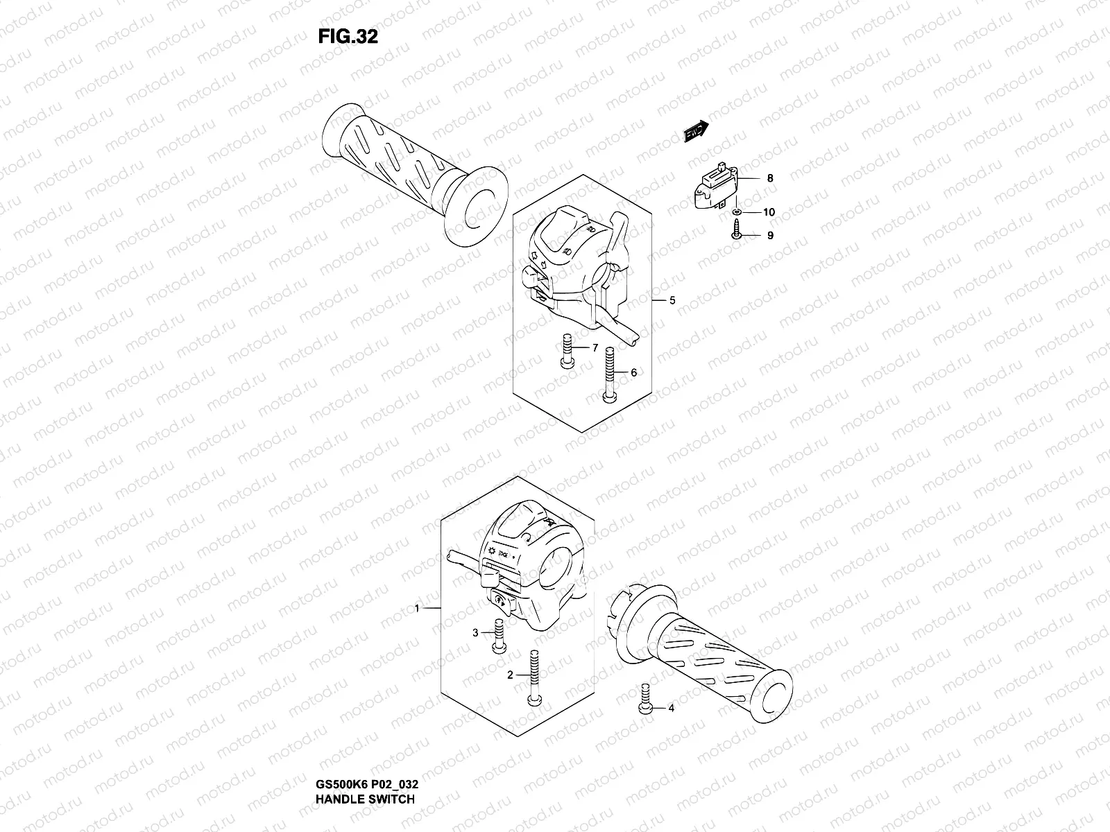 32 - HANDLE SWITCH (MODEL K4/K5)