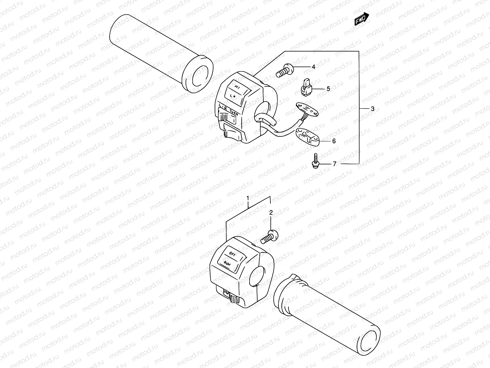 32 - HANDLE SWITCH (MODEL N/P/R)