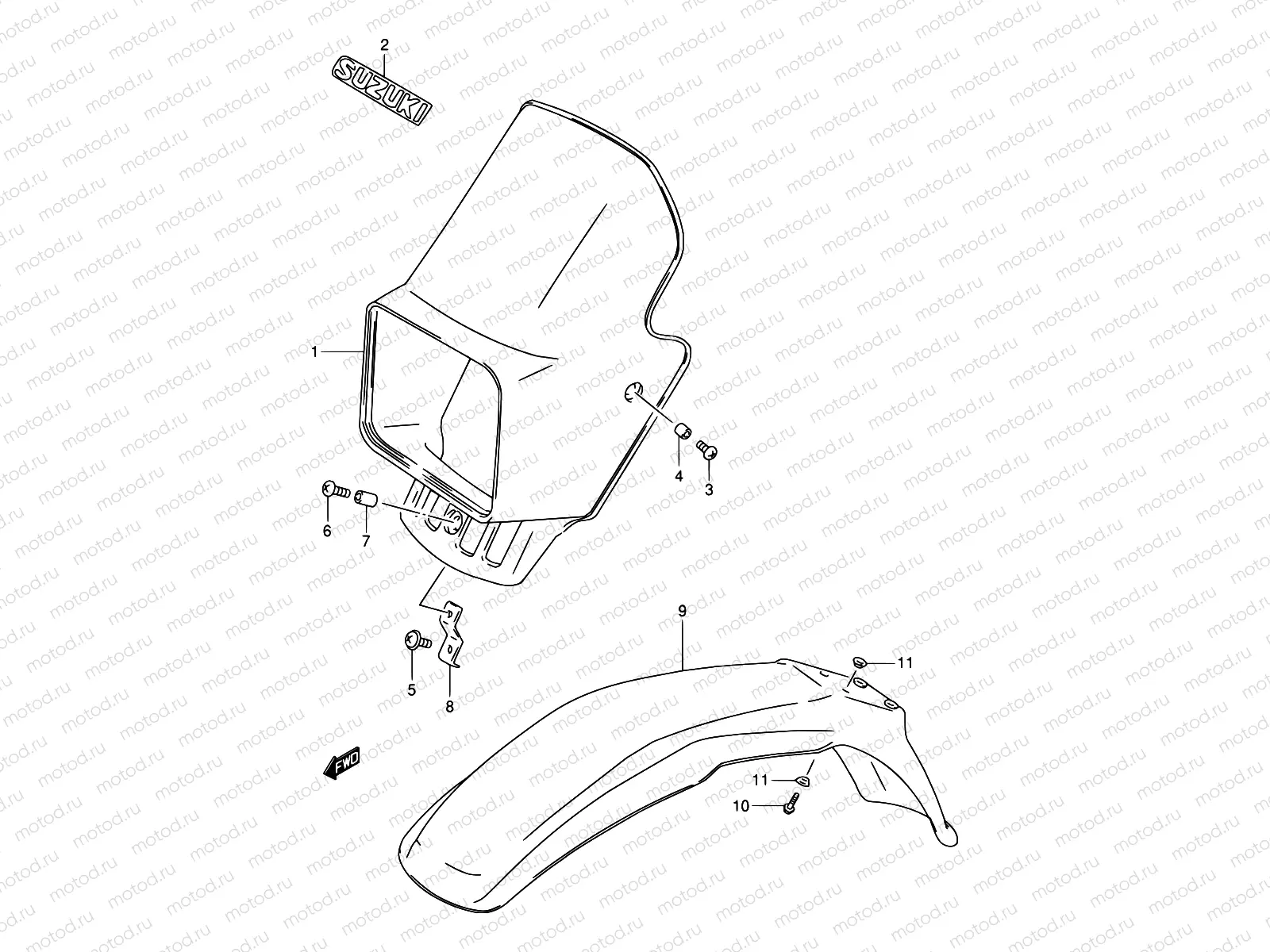 32 - HEADLAMP COVER (MODEL K1,MODEL K2 P09)
