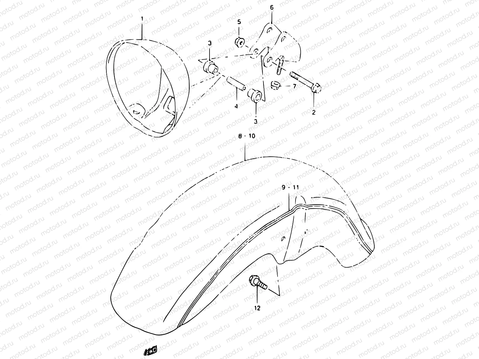 32 - HEADLAMP HOUSING (MODEL W/X)