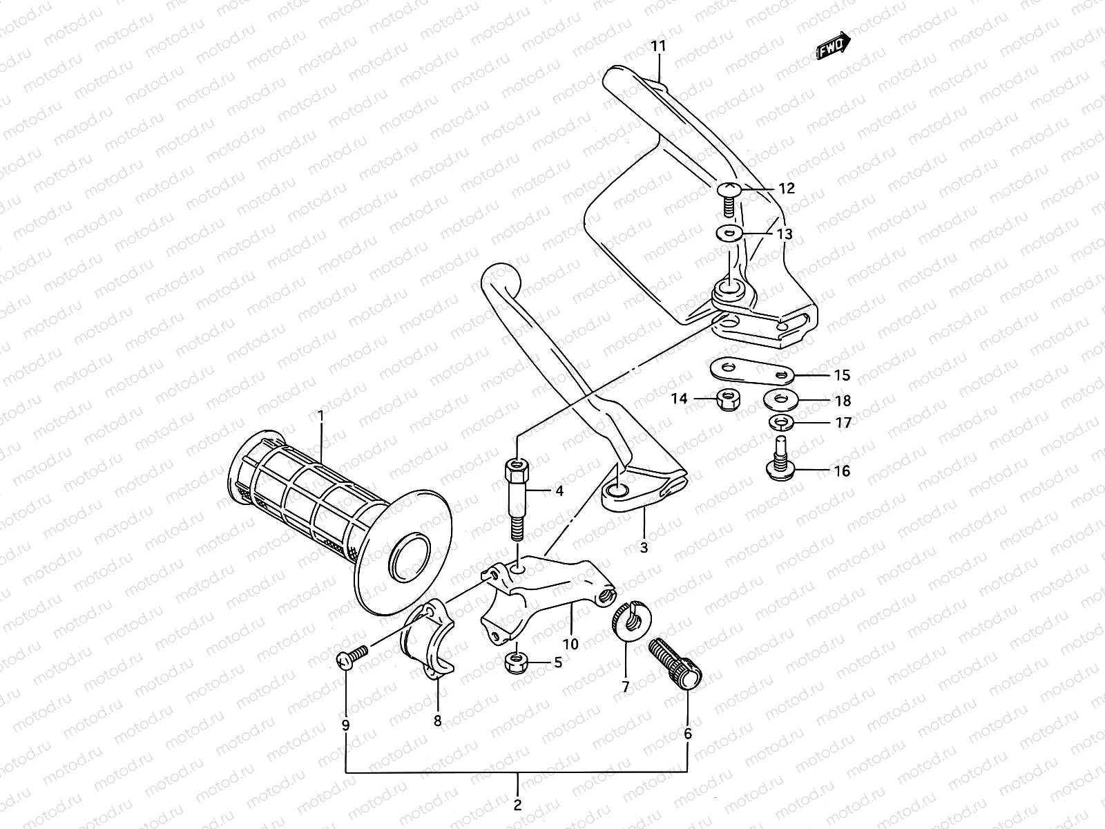 32 - LEFT KNUCKLE COVER (MODEL K/L/M)
