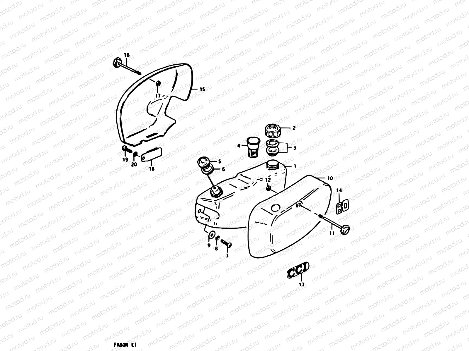 32 - OIL TANK - FRAME COVER
