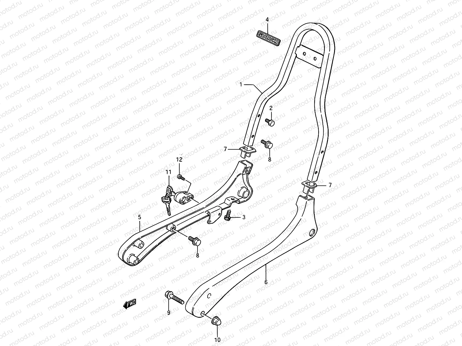 32 - PILLION RIDER HANDLE