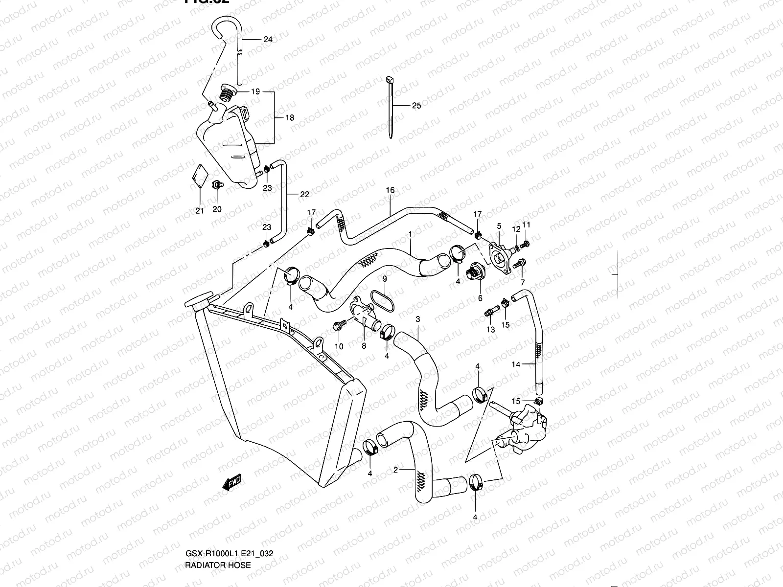 32 - RADIATOR HOSE