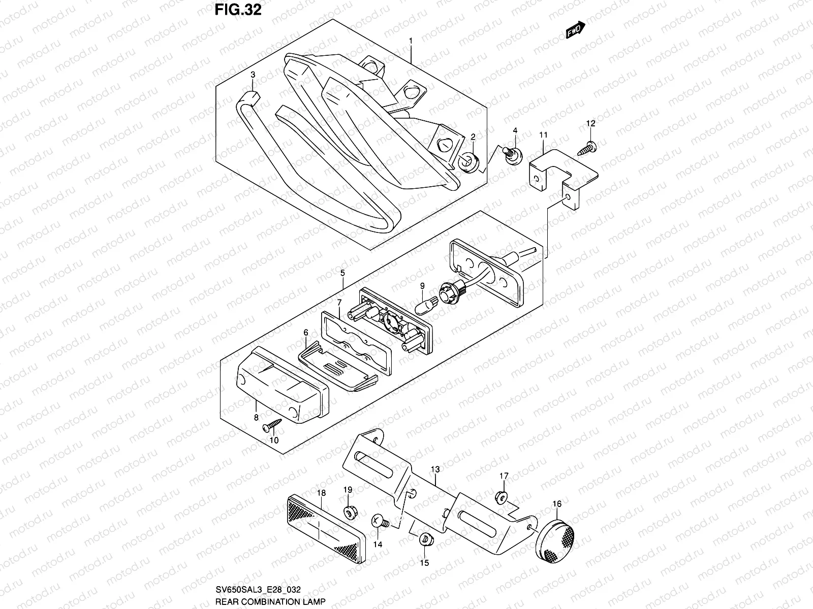 32 - REAR COMBINATION LAMP