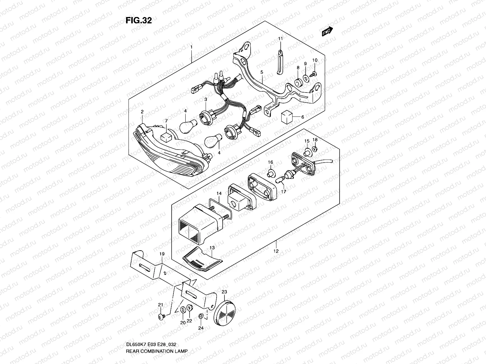 32 - REAR COMBINATION LAMP
