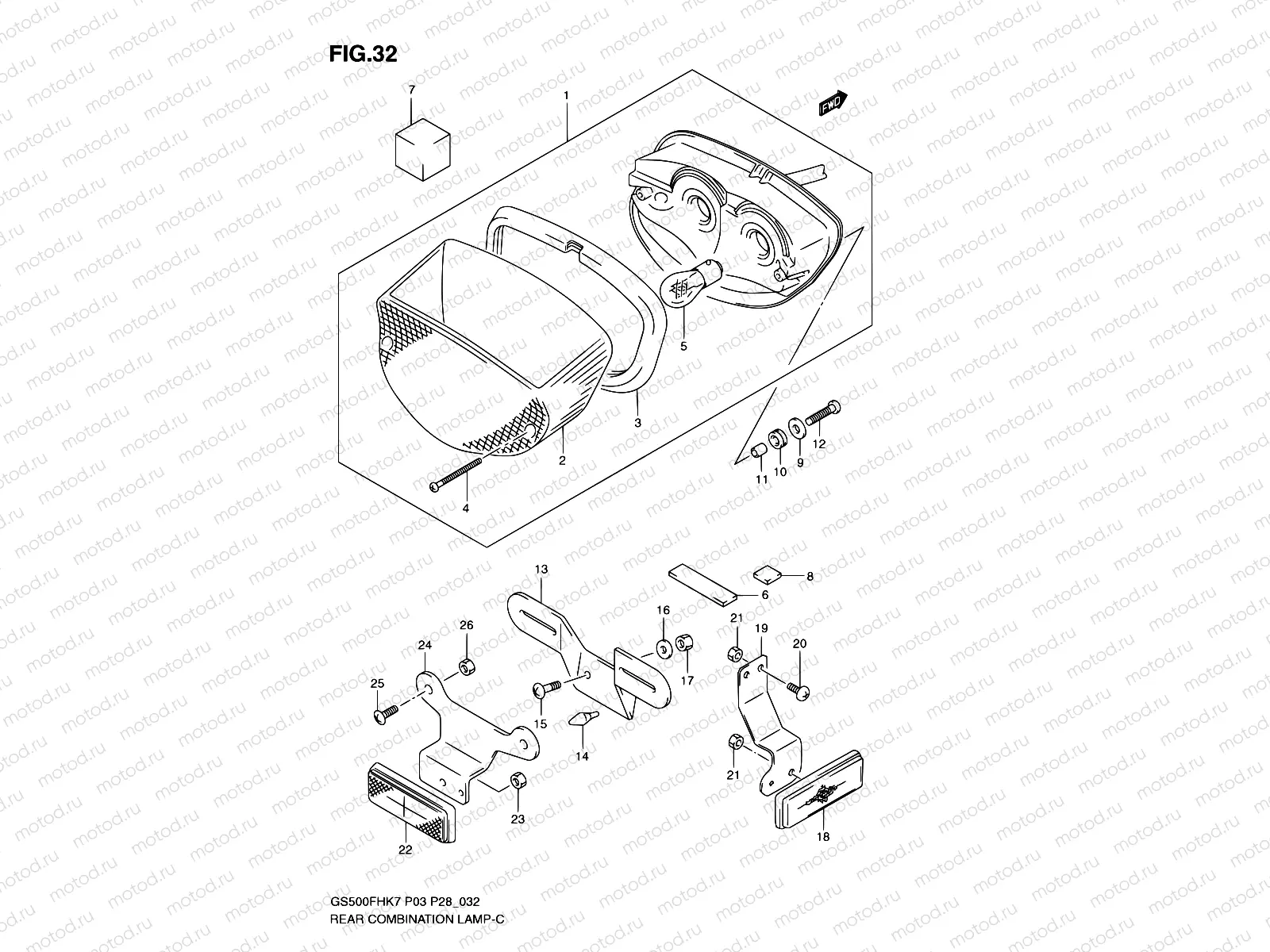32 - REAR COMBINATION LAMP
