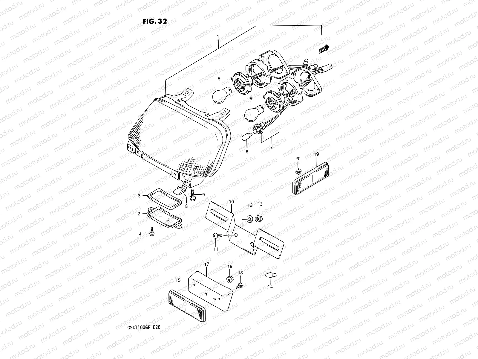 32 - REAR COMBINATION LAMP