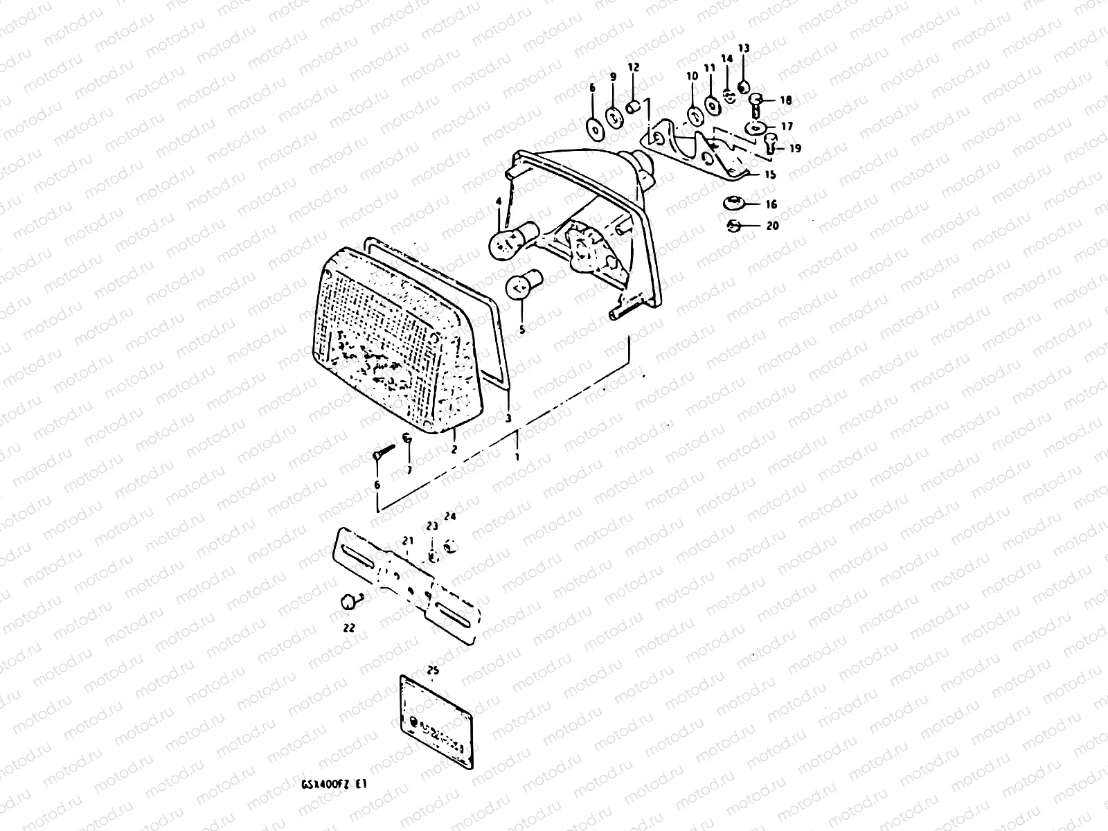 32 - REAR COMBINATION LAMP (E02, E04, E15, E21)