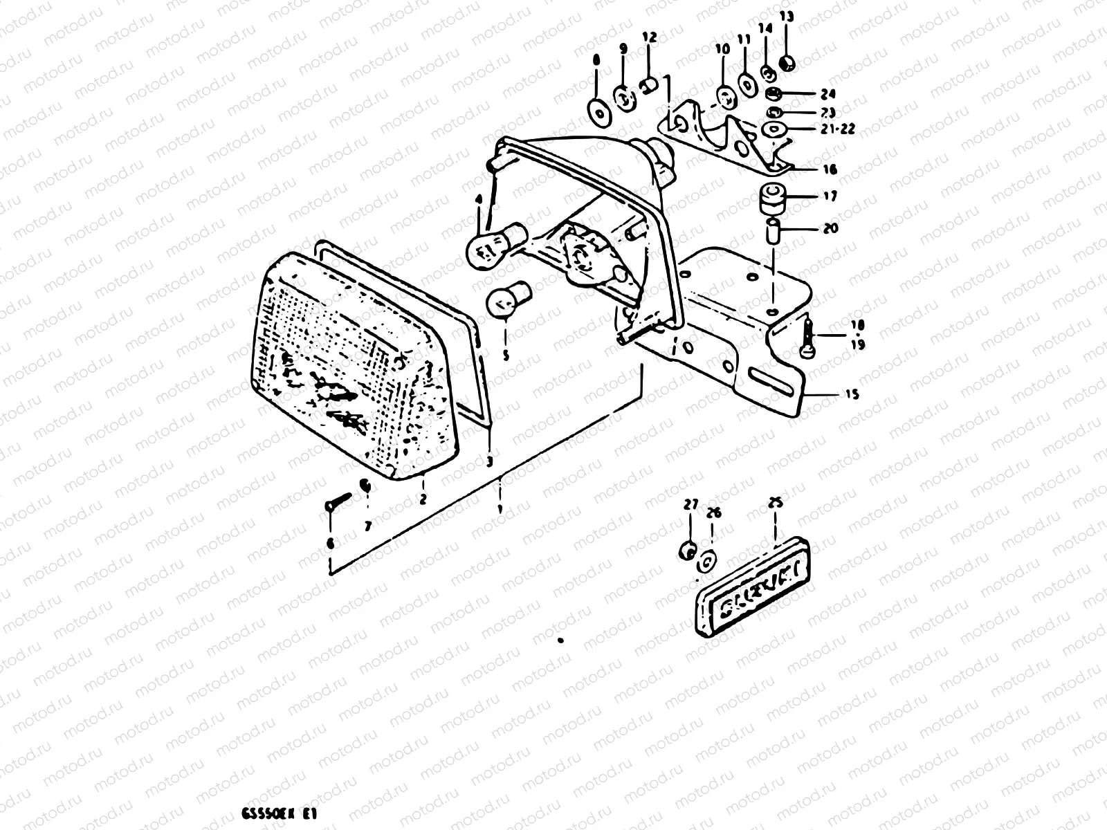 32 - REAR COMBINATION LAMP (E02, E04, E21)