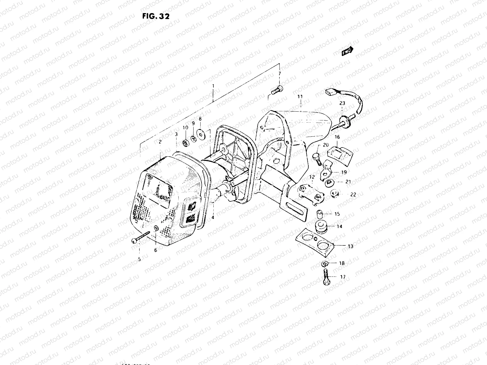 32 - REAR COMBINATION LAMP (E02, E04, E21, E25)