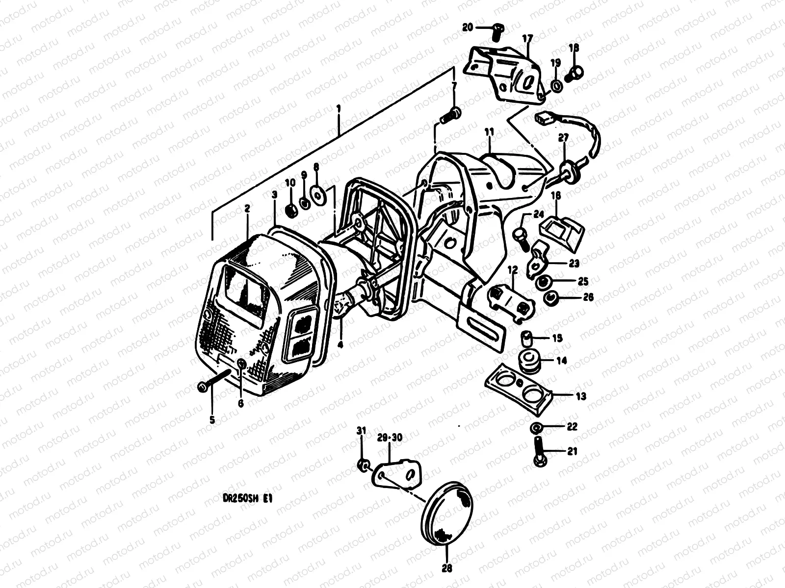 32 - REAR COMBINATION LAMP (E39)