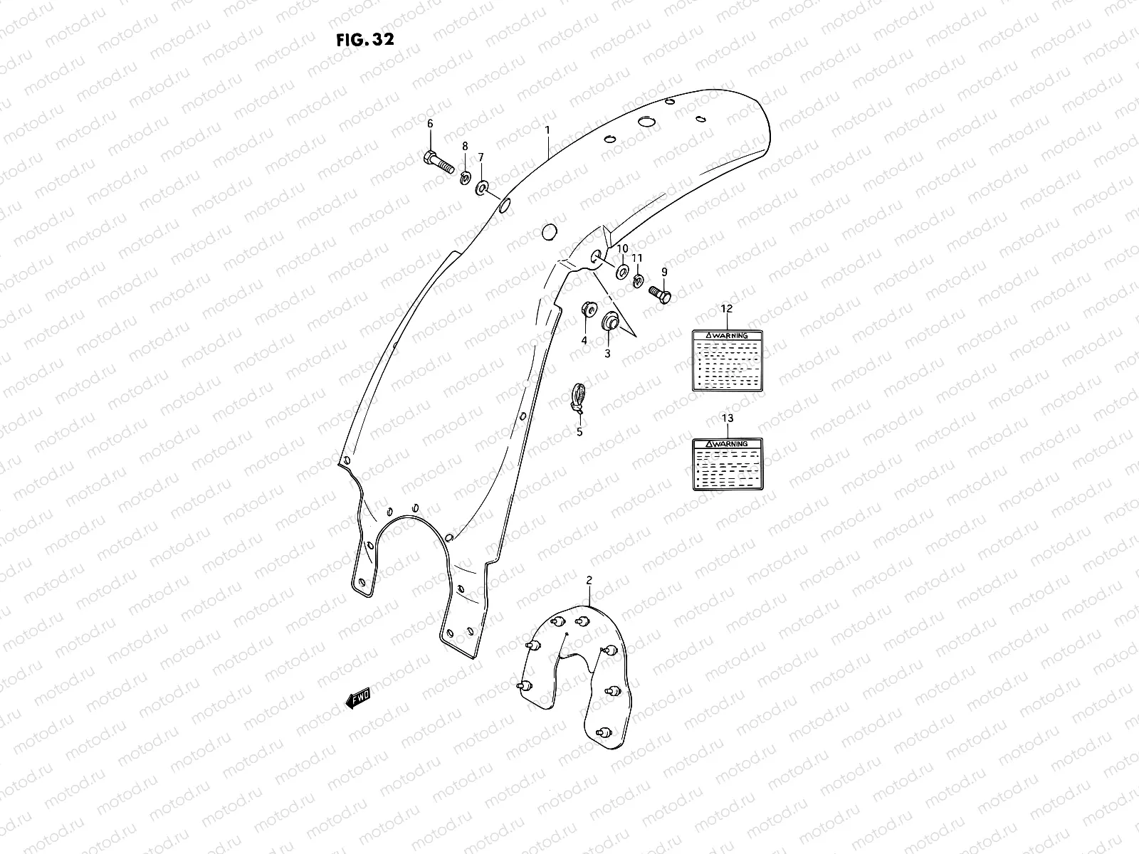 32 - REAR FENDER