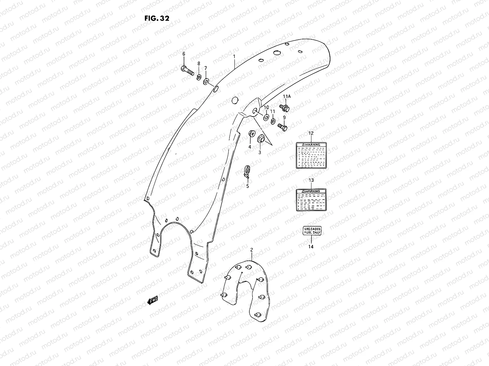 32 - REAR FENDER