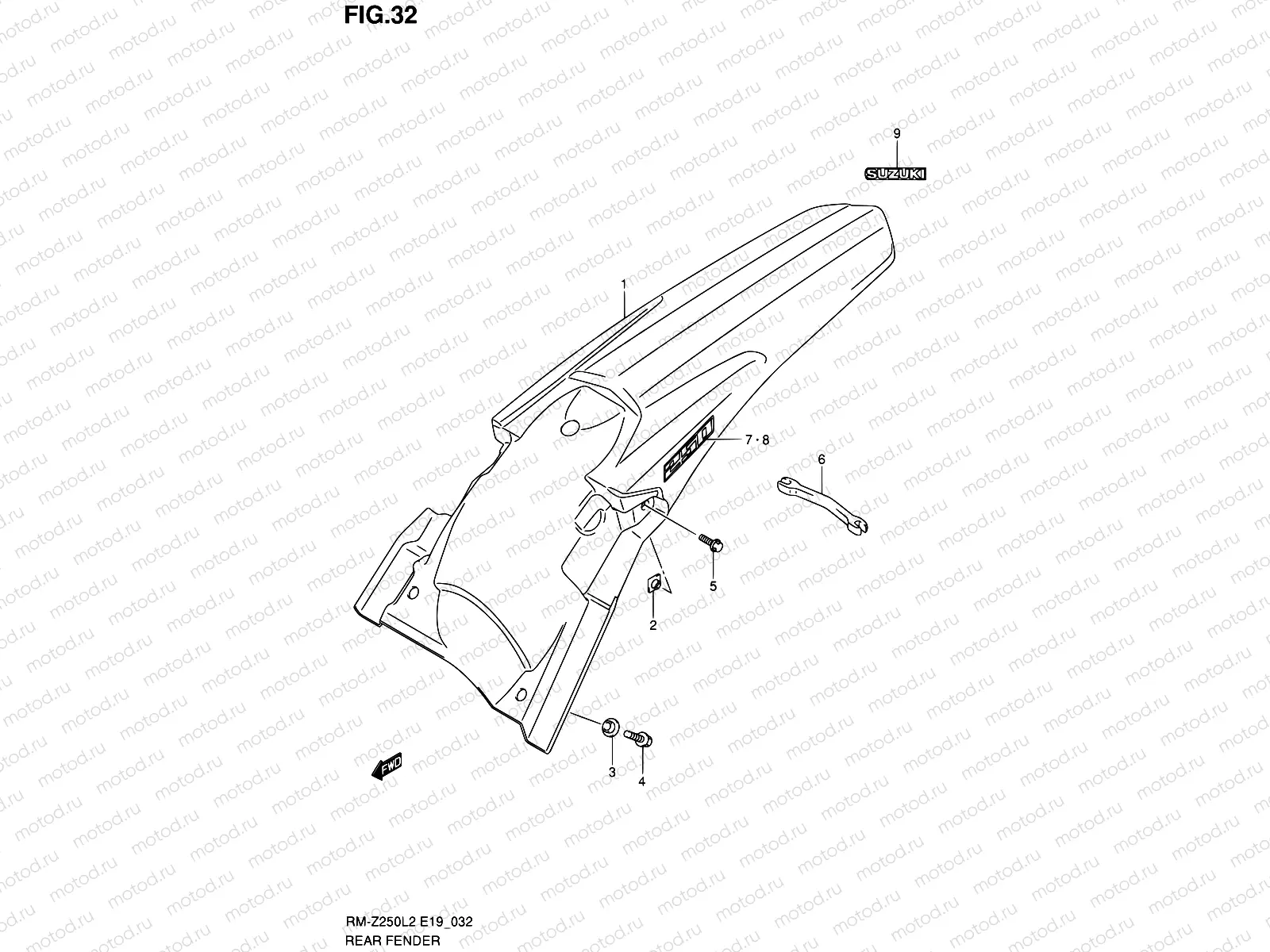 32 - REAR FENDER