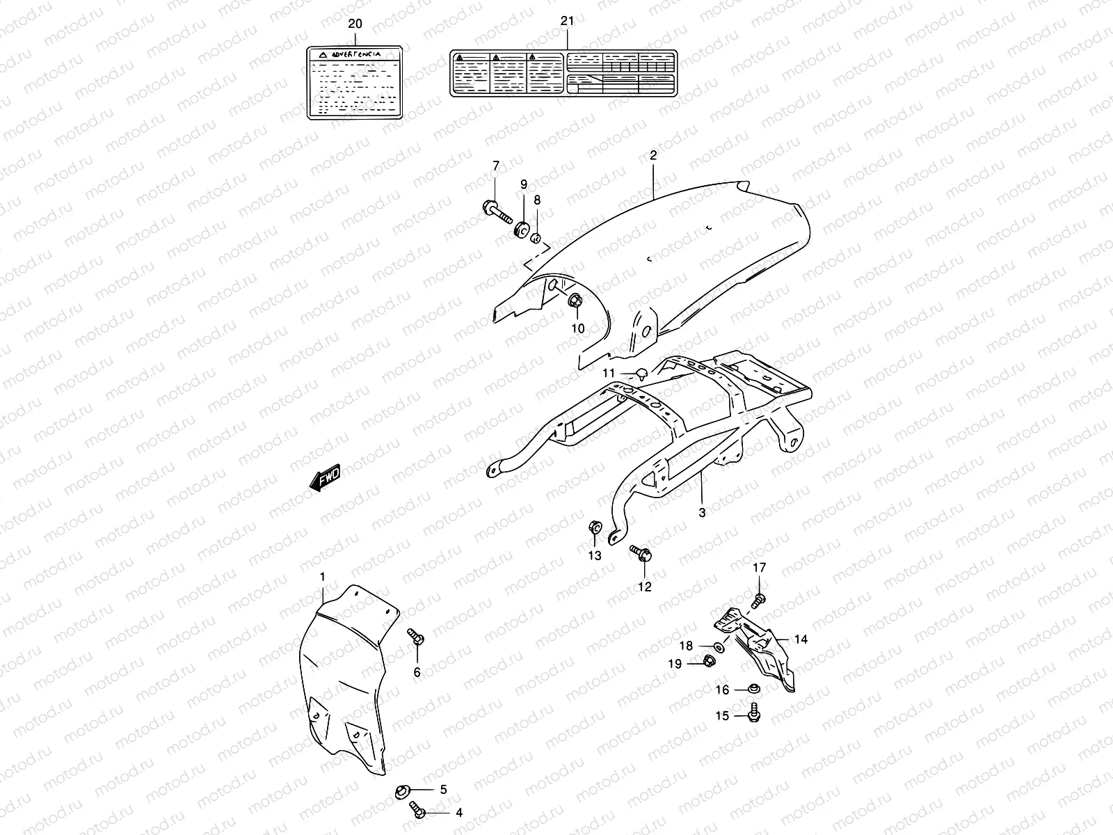 32 - REAR FENDER