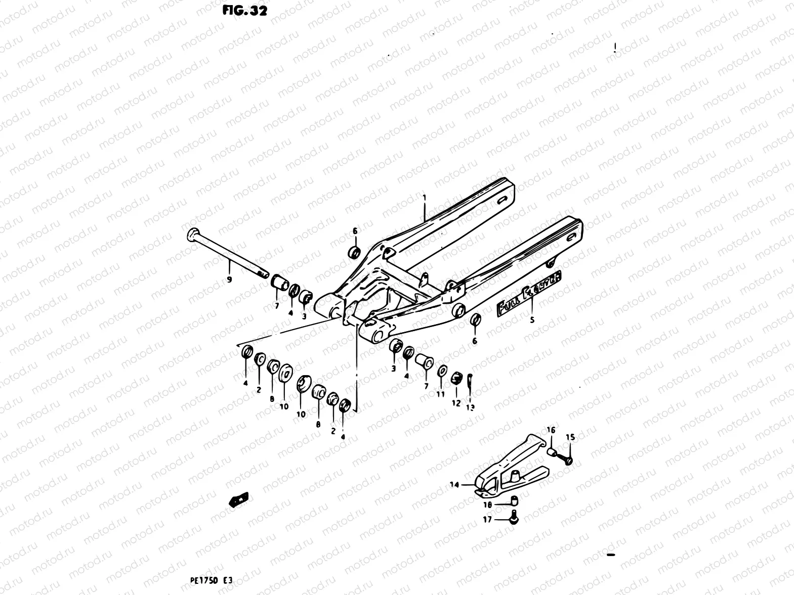 32 - REAR SWINGING ARM MODEL Z