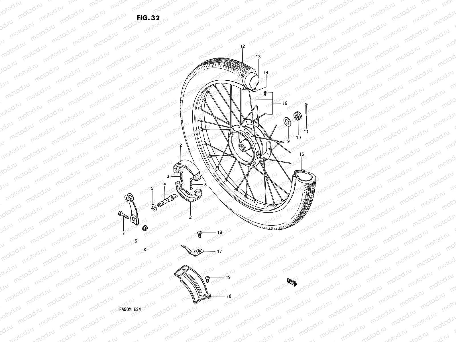 32 - REAR WHEEL