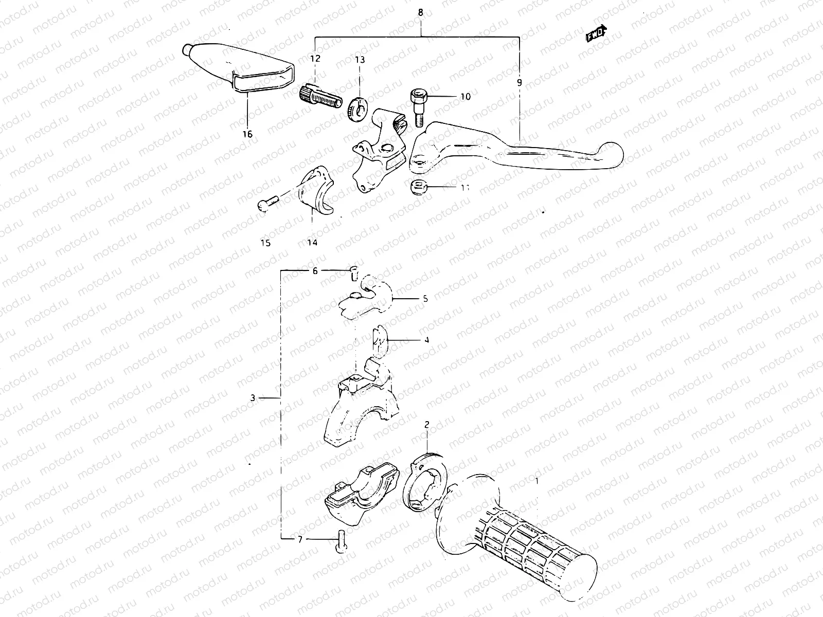 32 - RIGHT HANDLE SWITCH (MODEL Z)