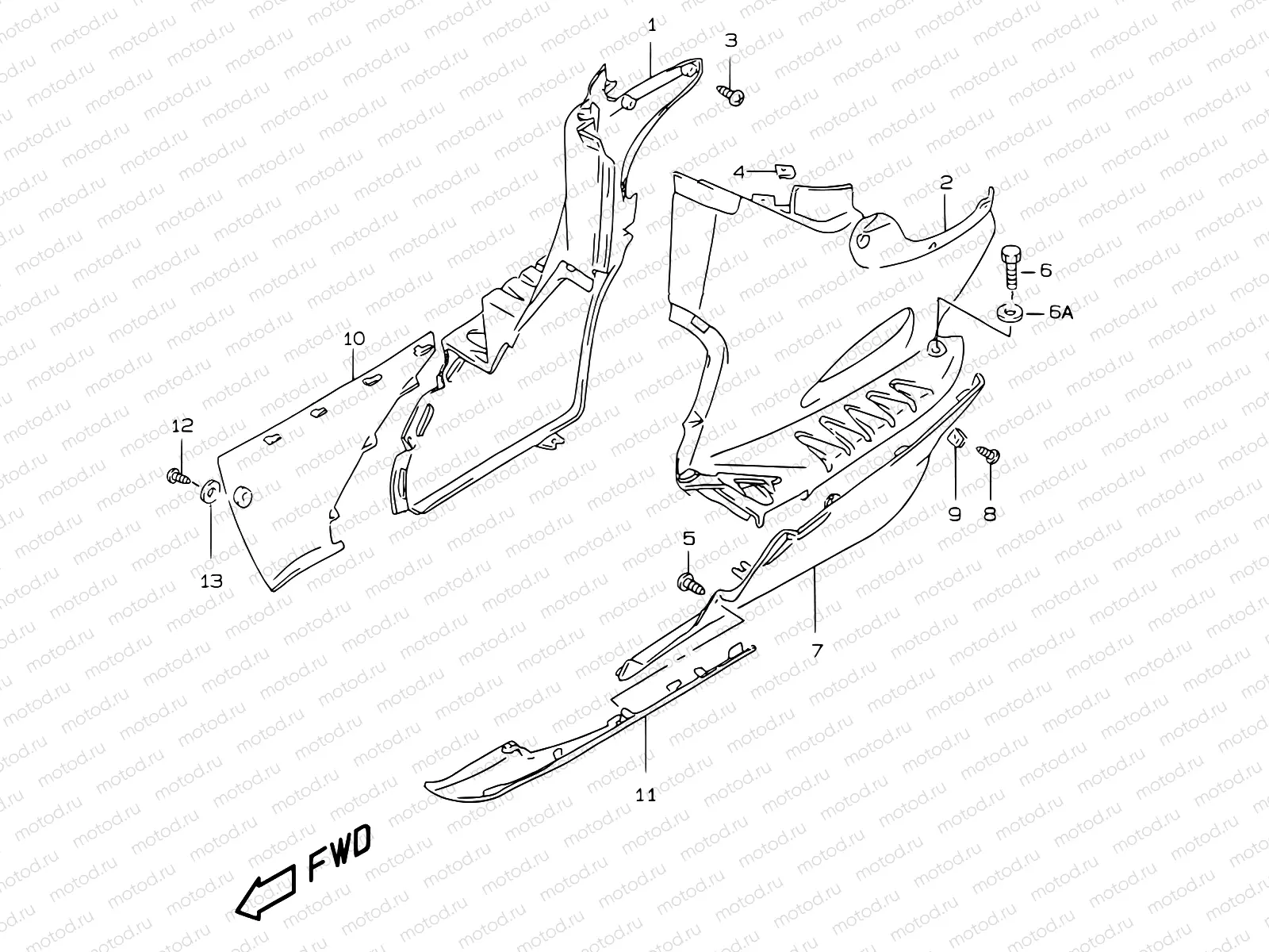 32 - SIDE LEG SHIELD (MODEL V/W/X)