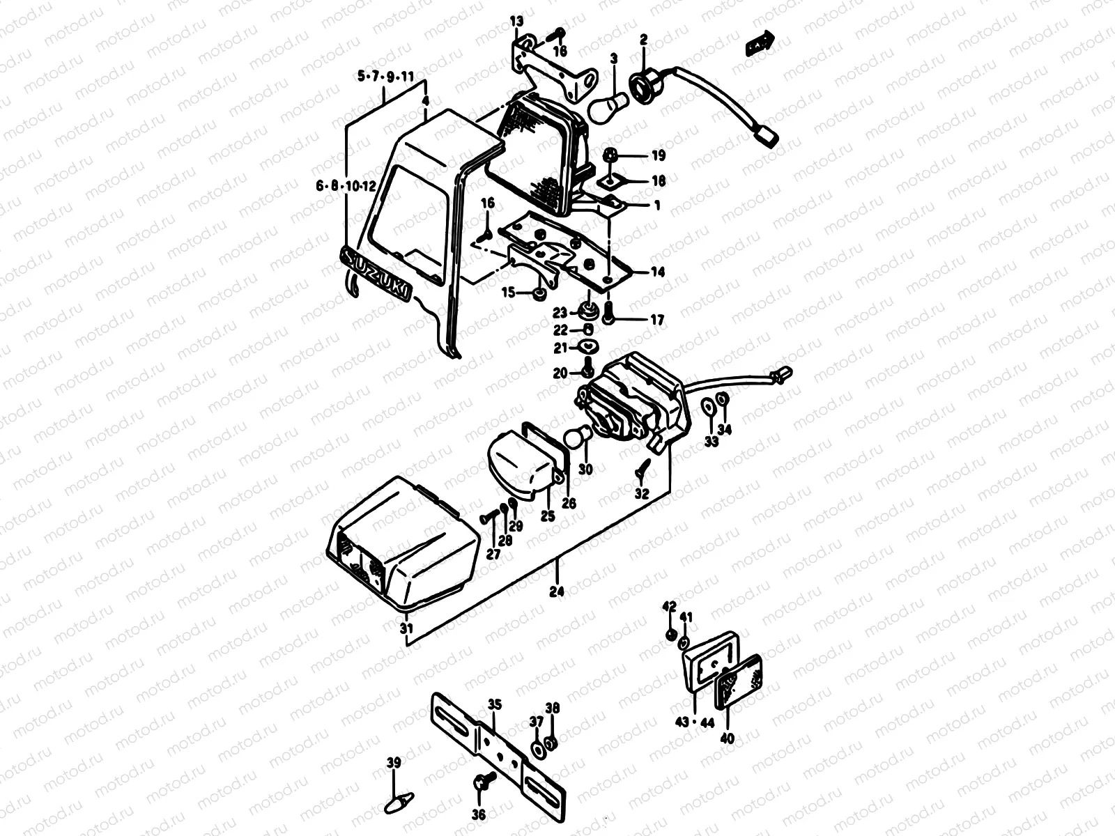32 - TAIL LAMP-LICENSE LAMP