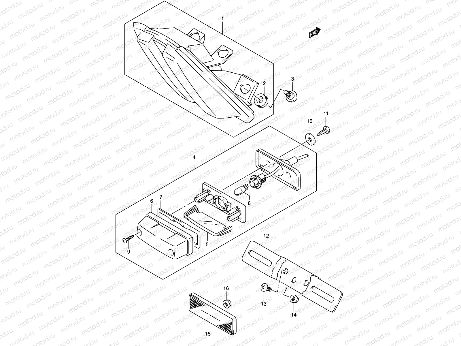 32 - TAIL LAMP (SV1000SK3/SK4/S1K3/S1K4/S2K3/S2K4)