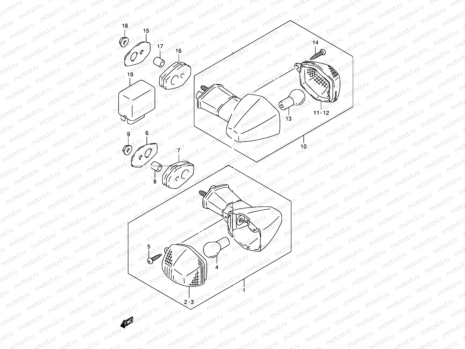 32 - TURN SIGNAL LAMP (GSF1200SK1/SK2/SK3/SK4/SK5/SZK5)