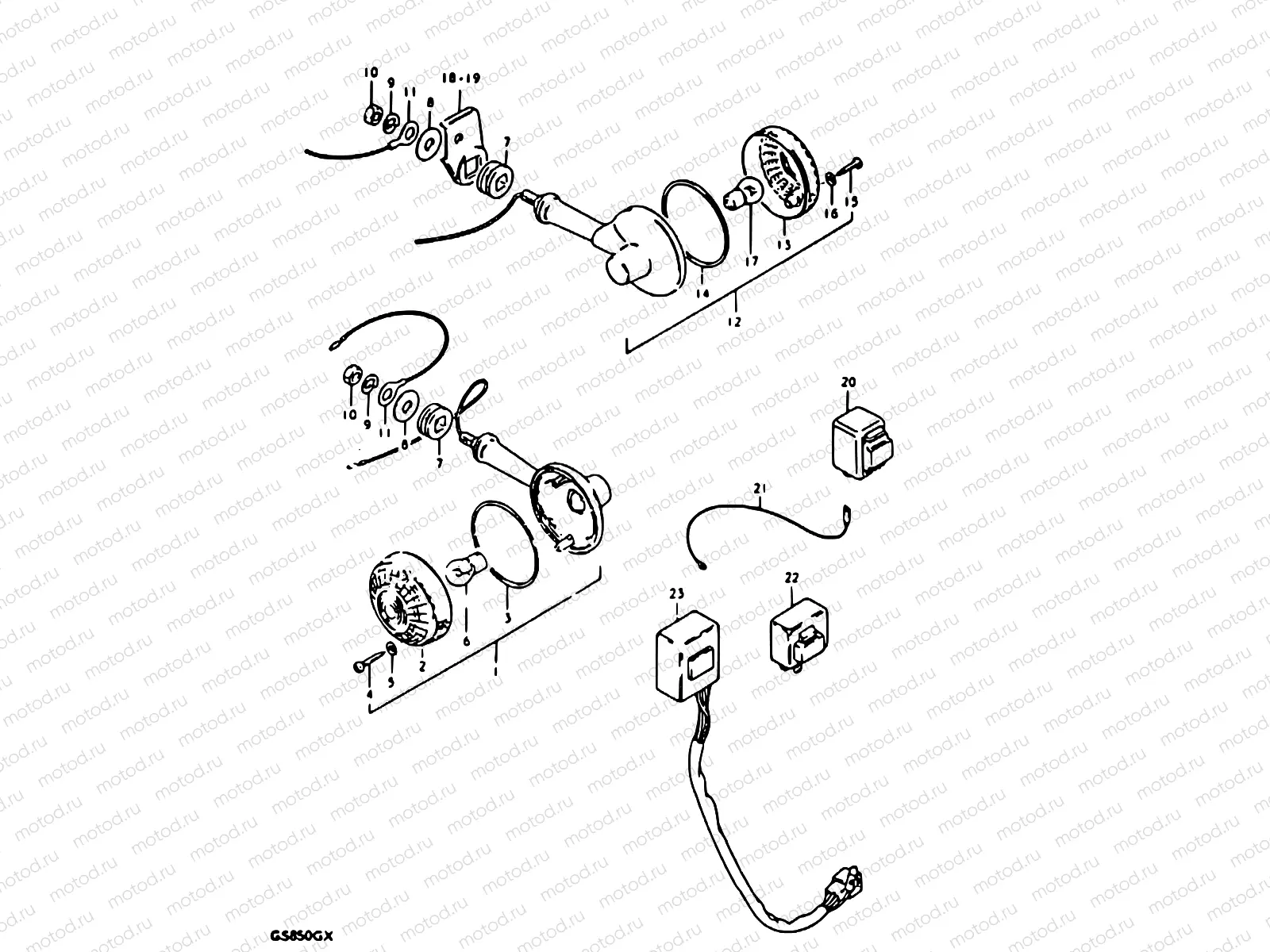 32 - TURN SIGNAL LAMP (MODEL T : E22, E25)