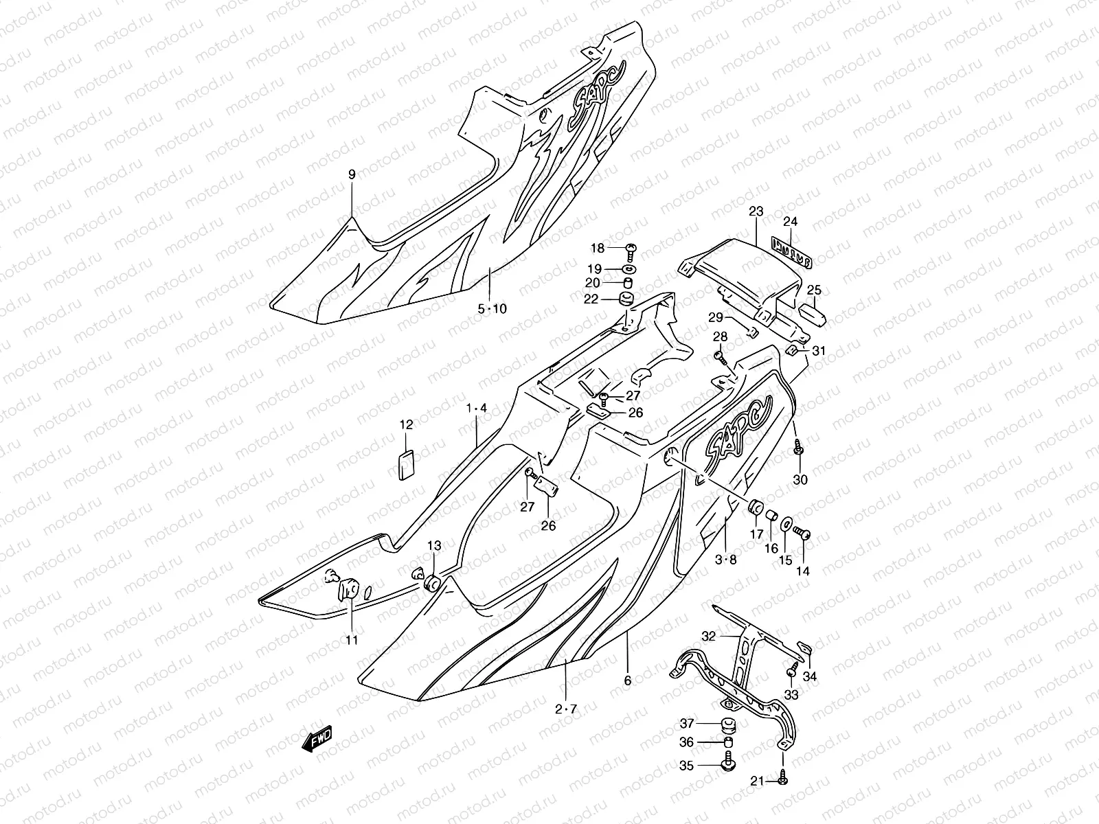 32A - FRAME COVER (MODEL N)